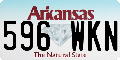 AR license plate 596WKN