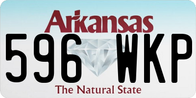 AR license plate 596WKP