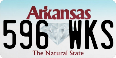 AR license plate 596WKS