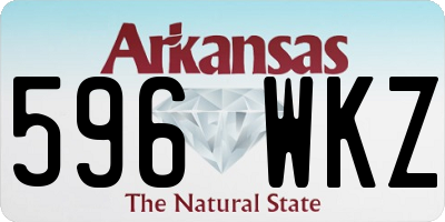 AR license plate 596WKZ