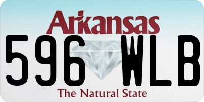 AR license plate 596WLB