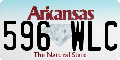 AR license plate 596WLC