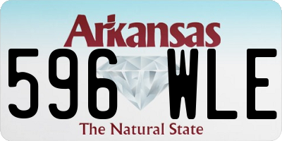 AR license plate 596WLE