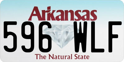 AR license plate 596WLF