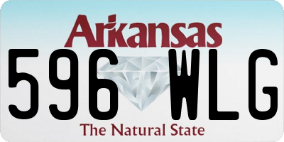 AR license plate 596WLG