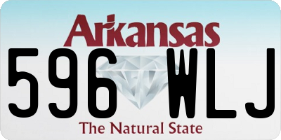 AR license plate 596WLJ