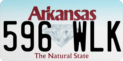 AR license plate 596WLK