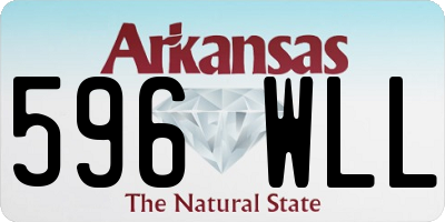 AR license plate 596WLL