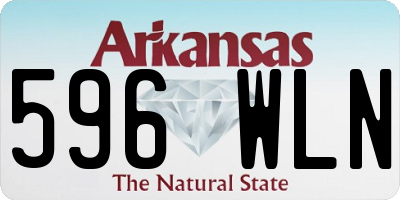AR license plate 596WLN