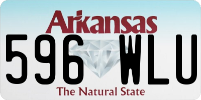 AR license plate 596WLU