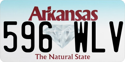 AR license plate 596WLV