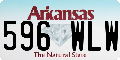 AR license plate 596WLW