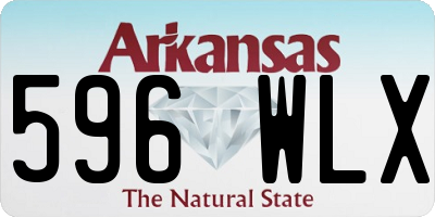 AR license plate 596WLX