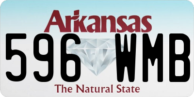AR license plate 596WMB