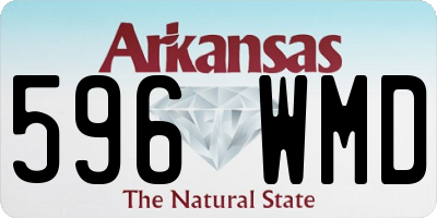 AR license plate 596WMD