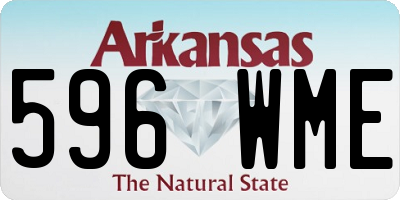 AR license plate 596WME