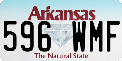 AR license plate 596WMF