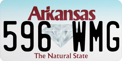 AR license plate 596WMG