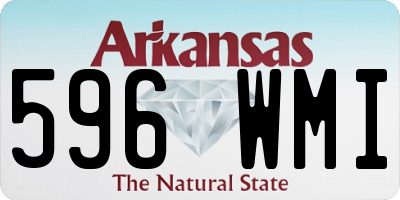 AR license plate 596WMI