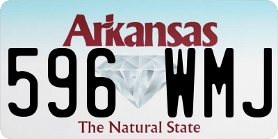 AR license plate 596WMJ