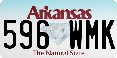 AR license plate 596WMK