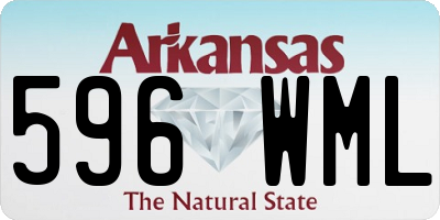 AR license plate 596WML