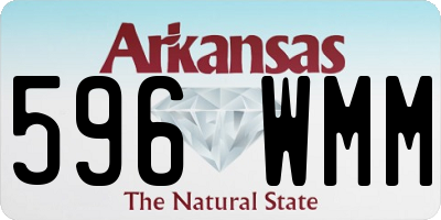 AR license plate 596WMM