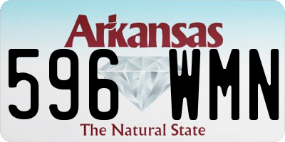 AR license plate 596WMN