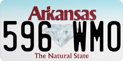 AR license plate 596WMO