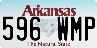 AR license plate 596WMP
