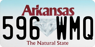 AR license plate 596WMQ
