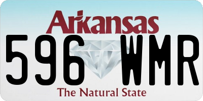 AR license plate 596WMR