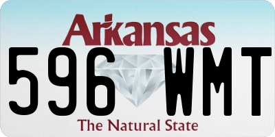 AR license plate 596WMT