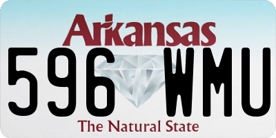 AR license plate 596WMU