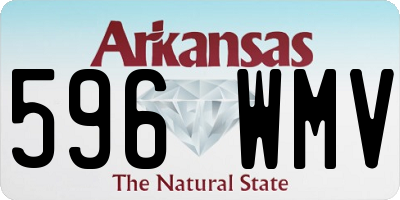 AR license plate 596WMV