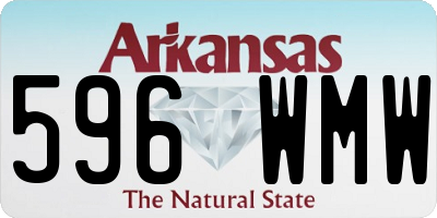 AR license plate 596WMW