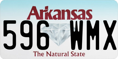 AR license plate 596WMX