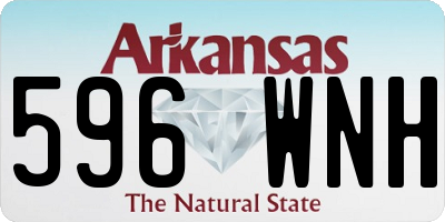 AR license plate 596WNH