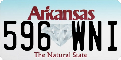 AR license plate 596WNI