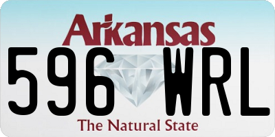 AR license plate 596WRL