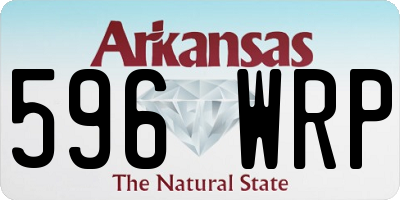 AR license plate 596WRP