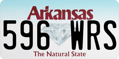AR license plate 596WRS