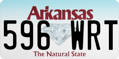 AR license plate 596WRT