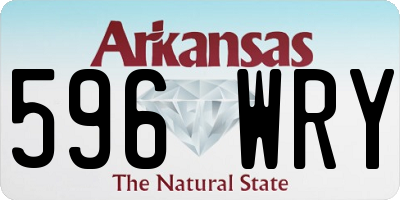 AR license plate 596WRY