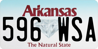 AR license plate 596WSA