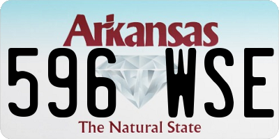 AR license plate 596WSE