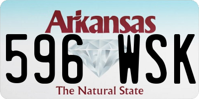AR license plate 596WSK