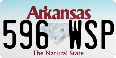 AR license plate 596WSP