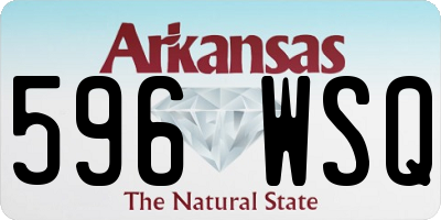 AR license plate 596WSQ