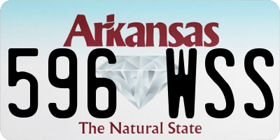 AR license plate 596WSS